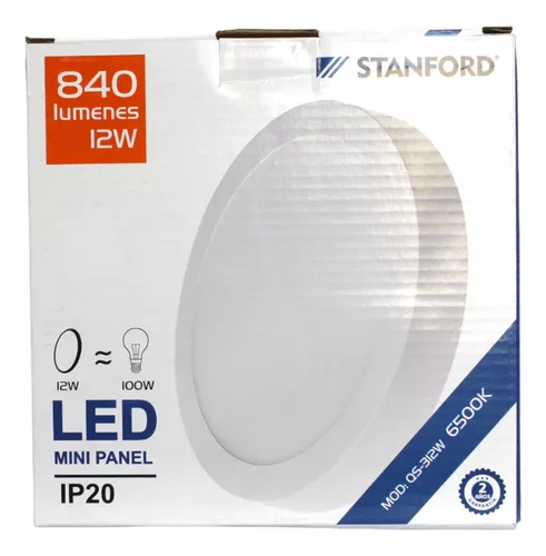[UPLU002] Panel Led Sobrepuesto 12 w. 3000 k